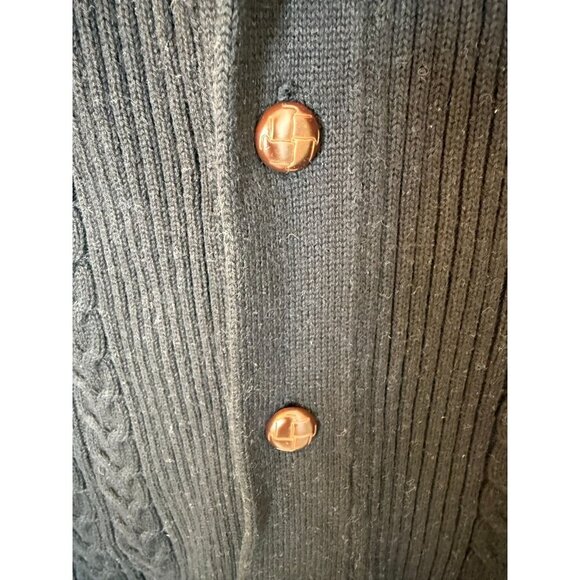 American Rag Cie Men's Sweater Grey & Black Sweater Vest with Wood Buttons XXL - Picture 9 of 12